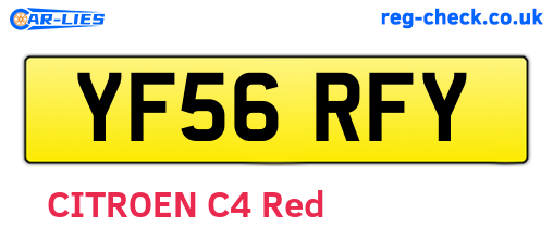 YF56RFY are the vehicle registration plates.