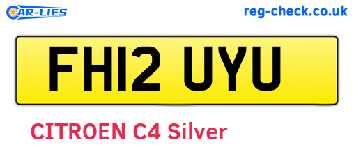 FH12UYU are the vehicle registration plates.