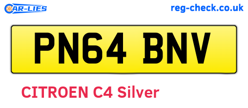 PN64BNV are the vehicle registration plates.