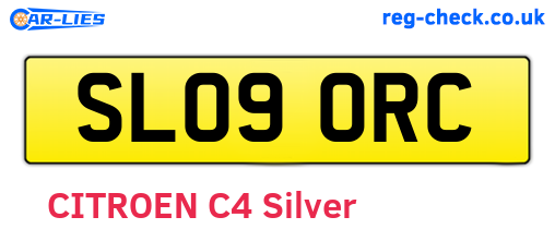 SL09ORC are the vehicle registration plates.