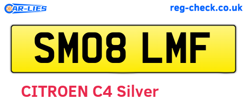 SM08LMF are the vehicle registration plates.