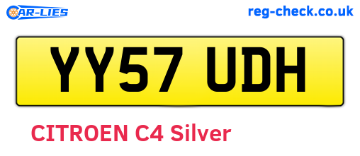 YY57UDH are the vehicle registration plates.