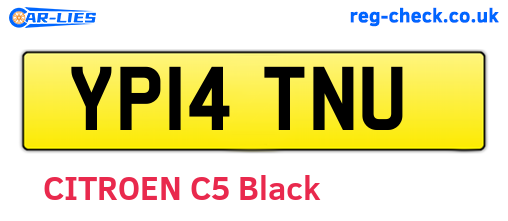 YP14TNU are the vehicle registration plates.