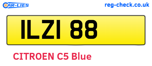 ILZ188 are the vehicle registration plates.