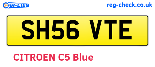 SH56VTE are the vehicle registration plates.