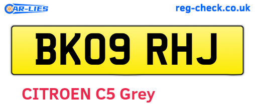BK09RHJ are the vehicle registration plates.