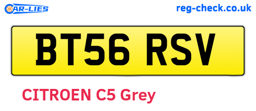 BT56RSV are the vehicle registration plates.