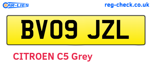 BV09JZL are the vehicle registration plates.