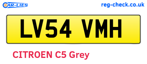 LV54VMH are the vehicle registration plates.
