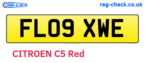 FL09XWE are the vehicle registration plates.