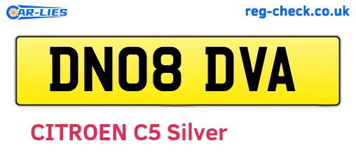DN08DVA are the vehicle registration plates.