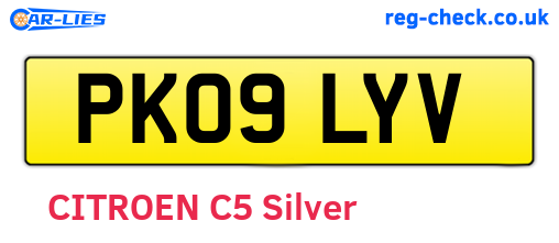 PK09LYV are the vehicle registration plates.
