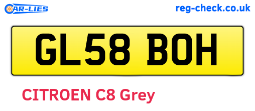 GL58BOH are the vehicle registration plates.