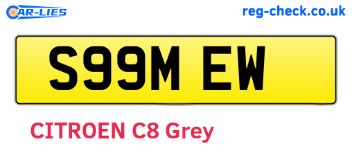 S99MEW are the vehicle registration plates.
