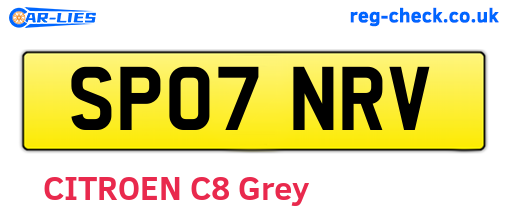 SP07NRV are the vehicle registration plates.