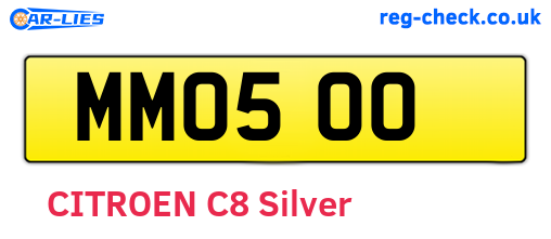MMO500 are the vehicle registration plates.