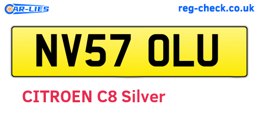NV57OLU are the vehicle registration plates.