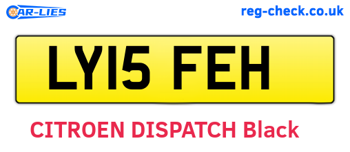 LY15FEH are the vehicle registration plates.