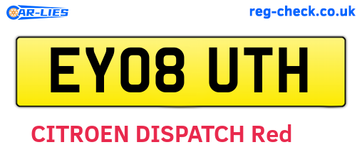 EY08UTH are the vehicle registration plates.