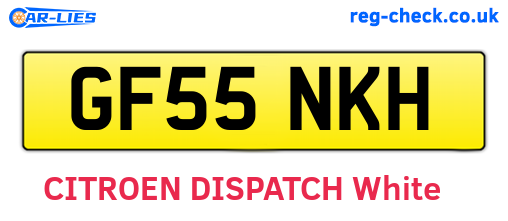 GF55NKH are the vehicle registration plates.