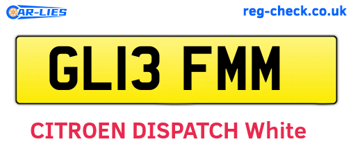 GL13FMM are the vehicle registration plates.