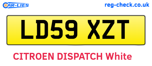 LD59XZT are the vehicle registration plates.