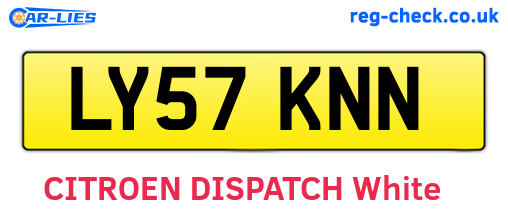 LY57KNN are the vehicle registration plates.