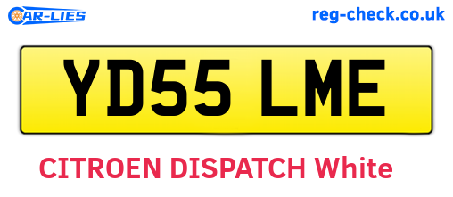 YD55LME are the vehicle registration plates.