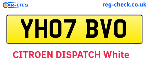 YH07BVO are the vehicle registration plates.
