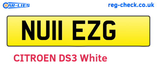 NU11EZG are the vehicle registration plates.