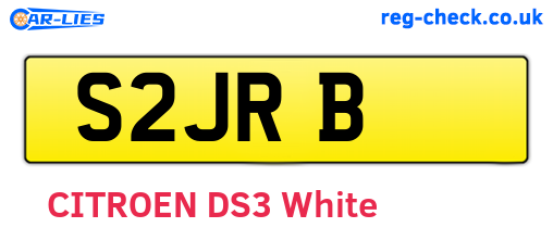 S2JRB are the vehicle registration plates.