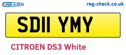 SD11YMY are the vehicle registration plates.