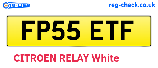 FP55ETF are the vehicle registration plates.