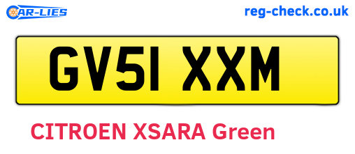 GV51XXM are the vehicle registration plates.