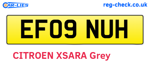 EF09NUH are the vehicle registration plates.