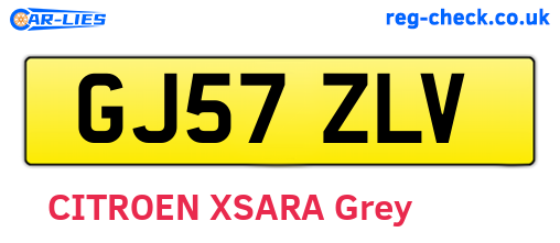 GJ57ZLV are the vehicle registration plates.