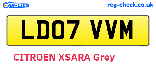 LD07VVM are the vehicle registration plates.