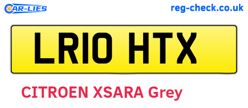 LR10HTX are the vehicle registration plates.