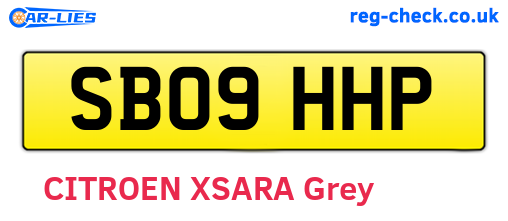 SB09HHP are the vehicle registration plates.