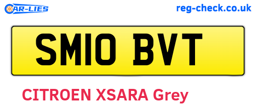 SM10BVT are the vehicle registration plates.