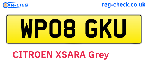 WP08GKU are the vehicle registration plates.