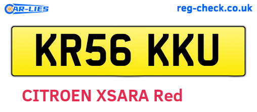 KR56KKU are the vehicle registration plates.