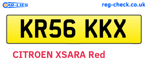 KR56KKX are the vehicle registration plates.