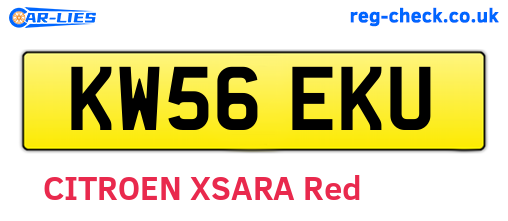 KW56EKU are the vehicle registration plates.