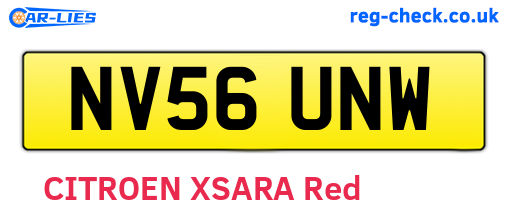 NV56UNW are the vehicle registration plates.
