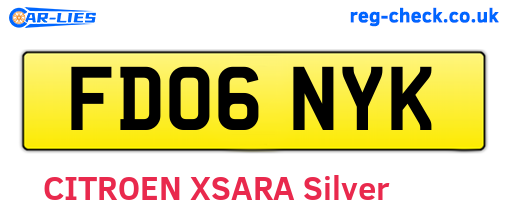 FD06NYK are the vehicle registration plates.