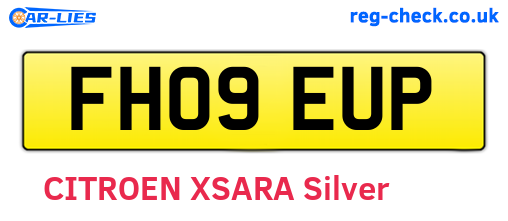 FH09EUP are the vehicle registration plates.