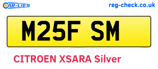 M25FSM are the vehicle registration plates.