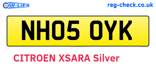 NH05OYK are the vehicle registration plates.