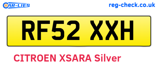 RF52XXH are the vehicle registration plates.